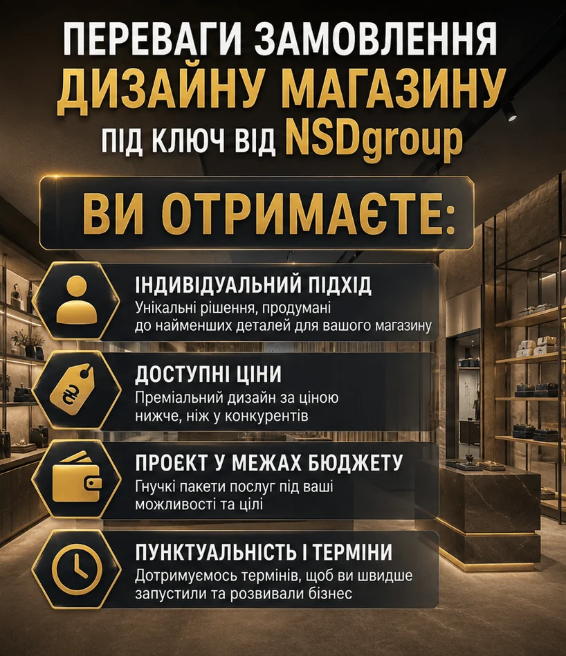 Дизайн магазину в Києві