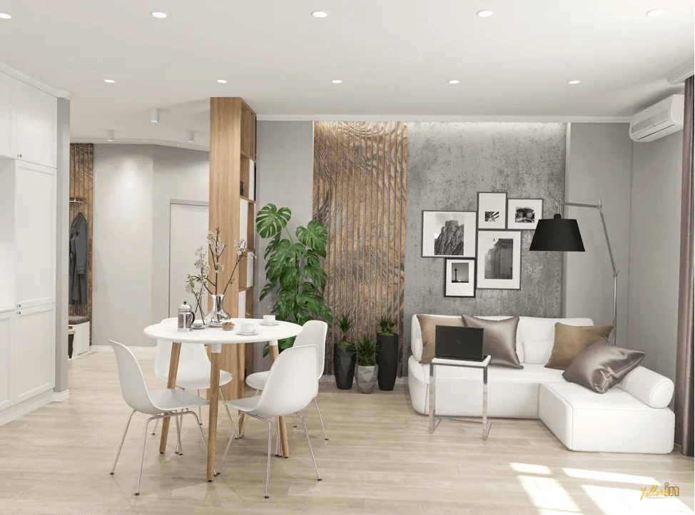 Дизайн интерьера в квартире ЖК RiverStone