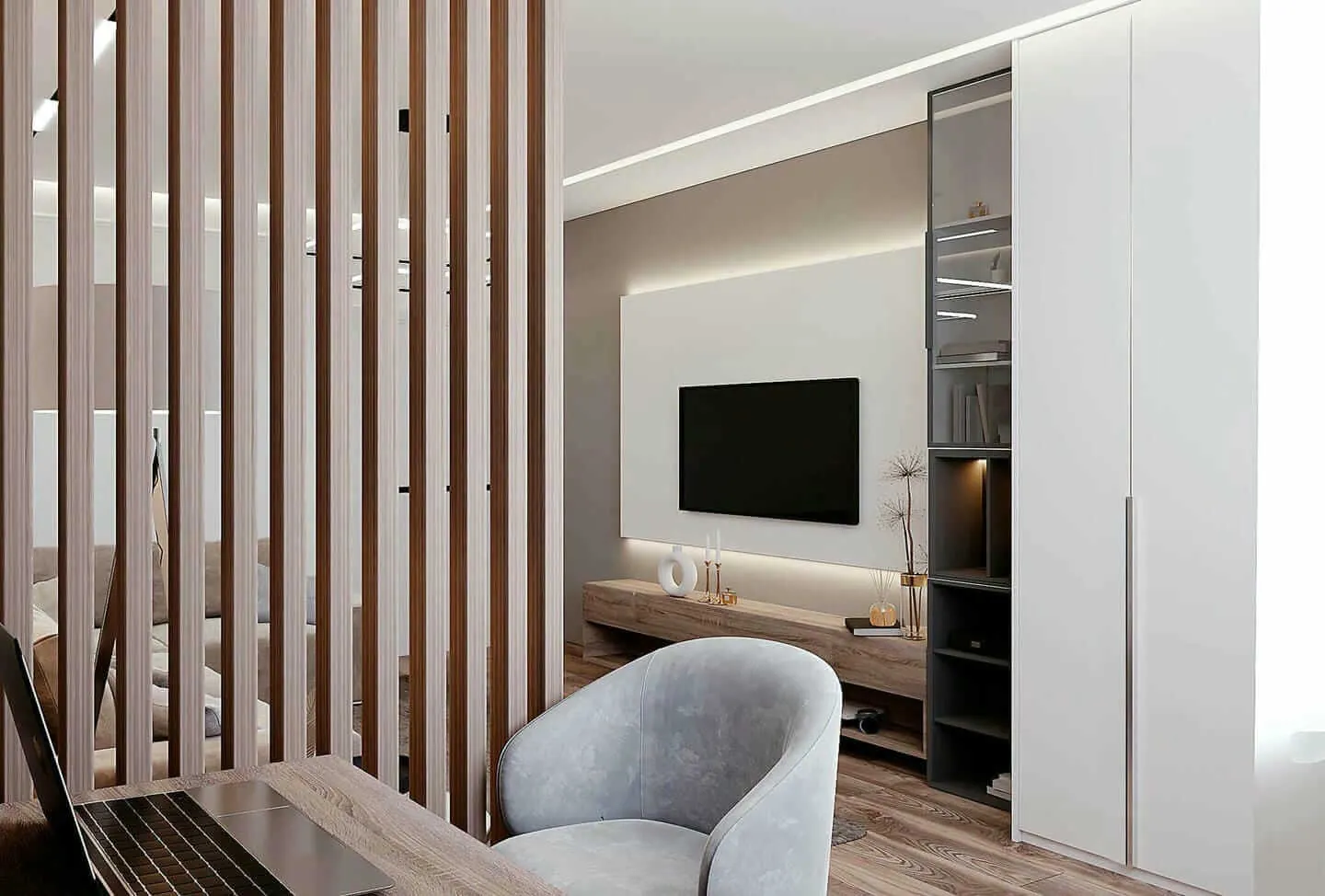 Дизайн великої квартири 90 м² в ЖК Сирецькі сади