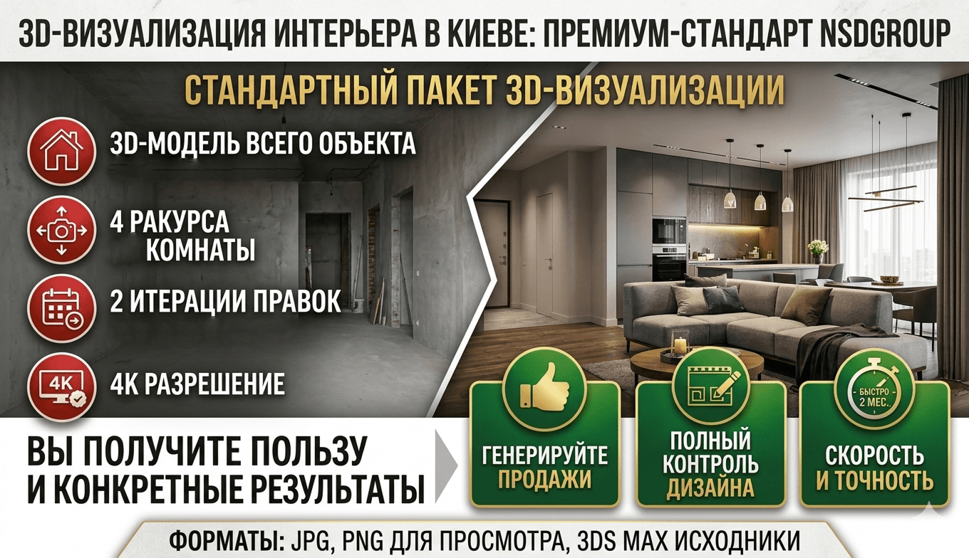 3D-визуализация интерьера в Киеве 