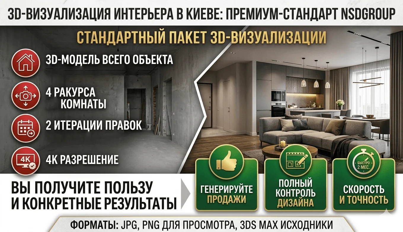 3D-визуализация интерьера в Киеве 