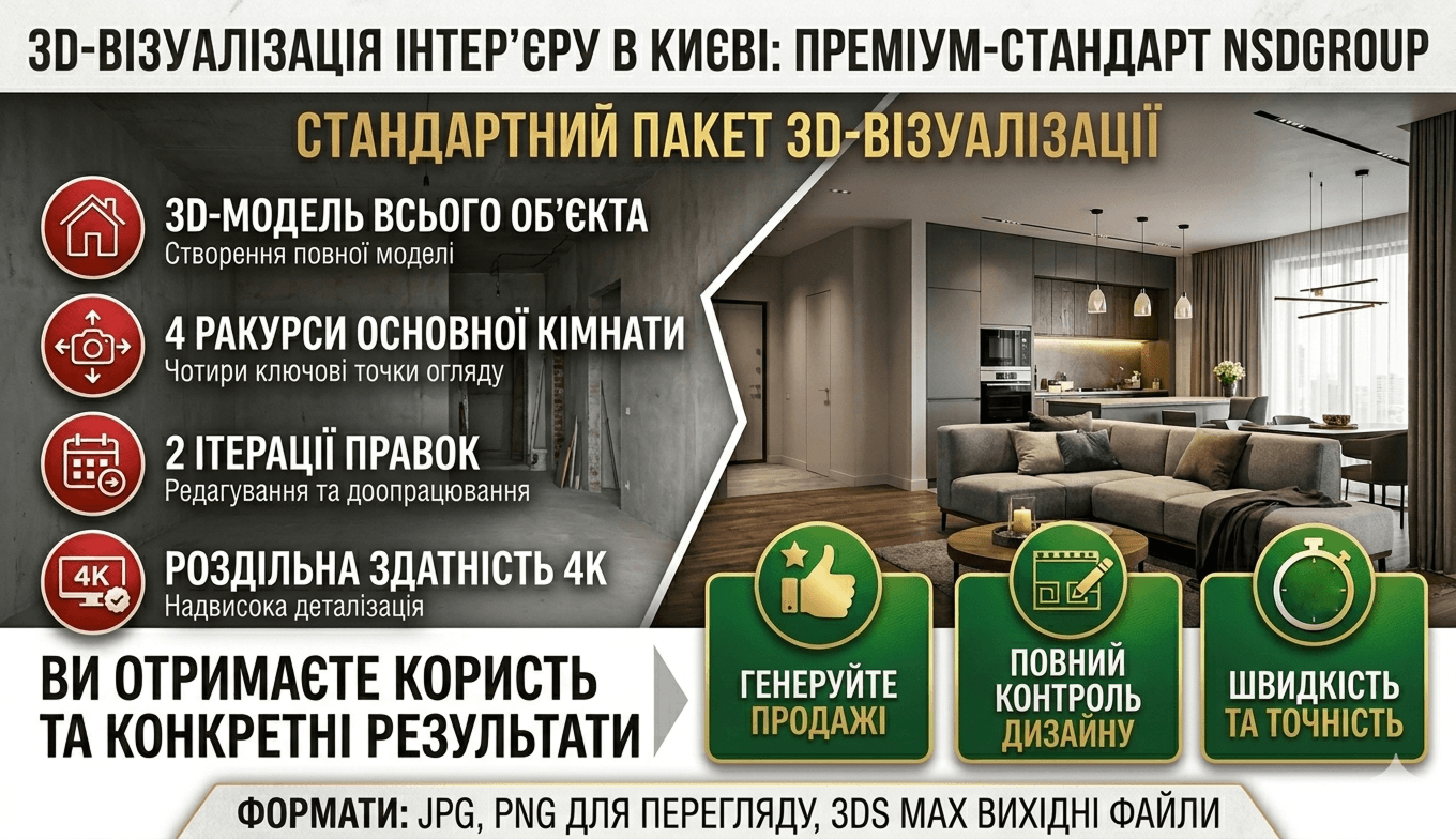 3D-визуализация интерьера в Киеве 