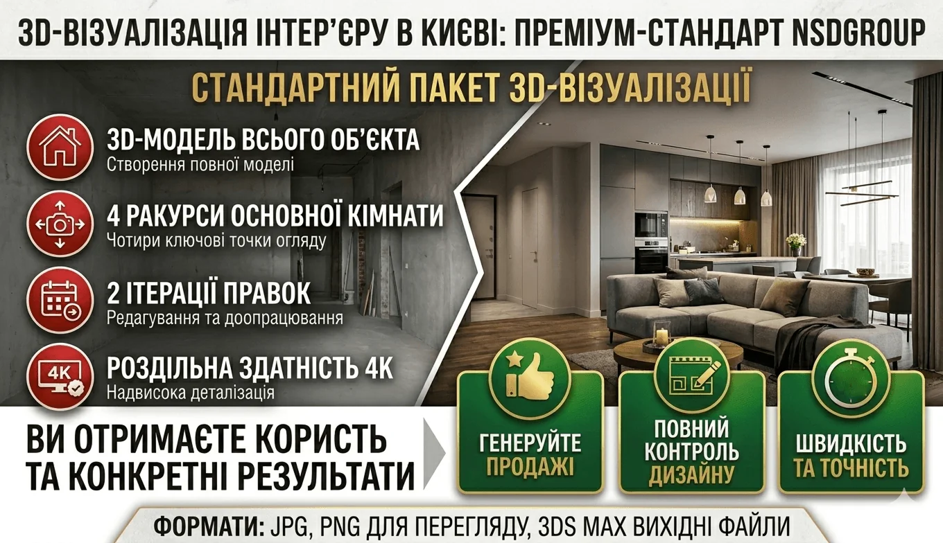 3D-визуализация интерьера в Киеве 