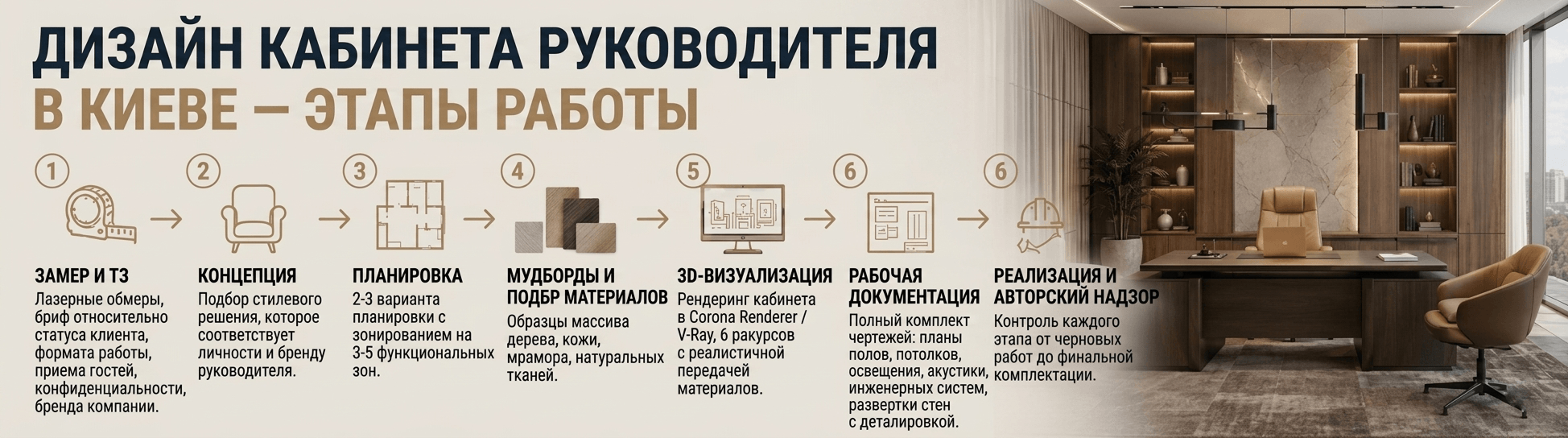 Дизайн кабинета руководителя 