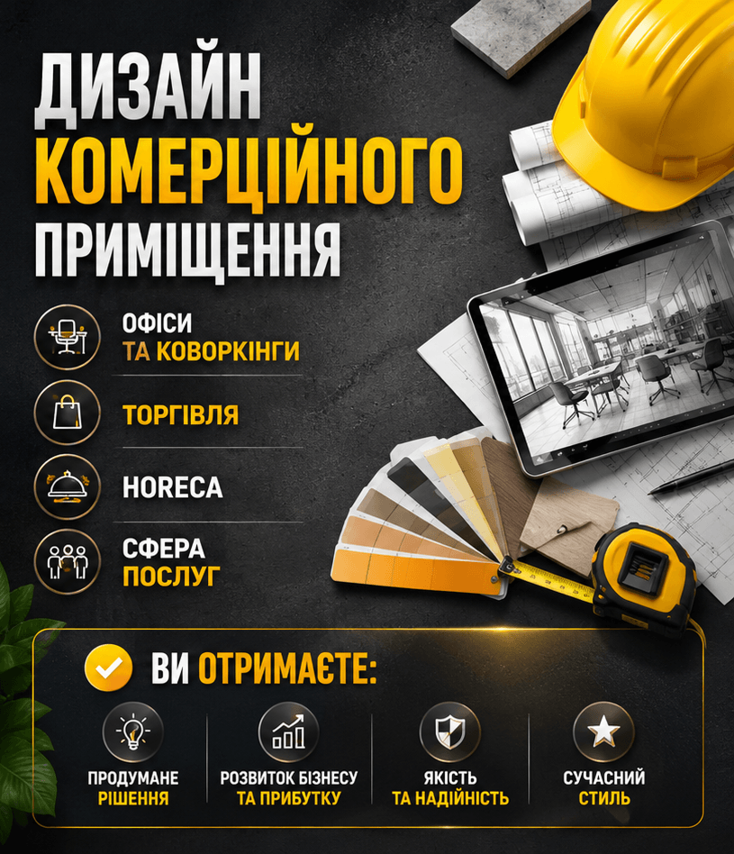 Дизайн комерційного приміщення
