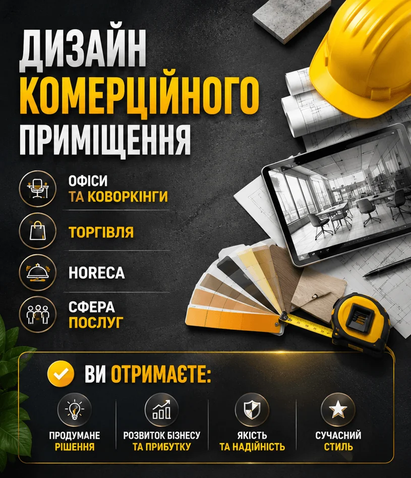 Дизайн комерційного приміщення