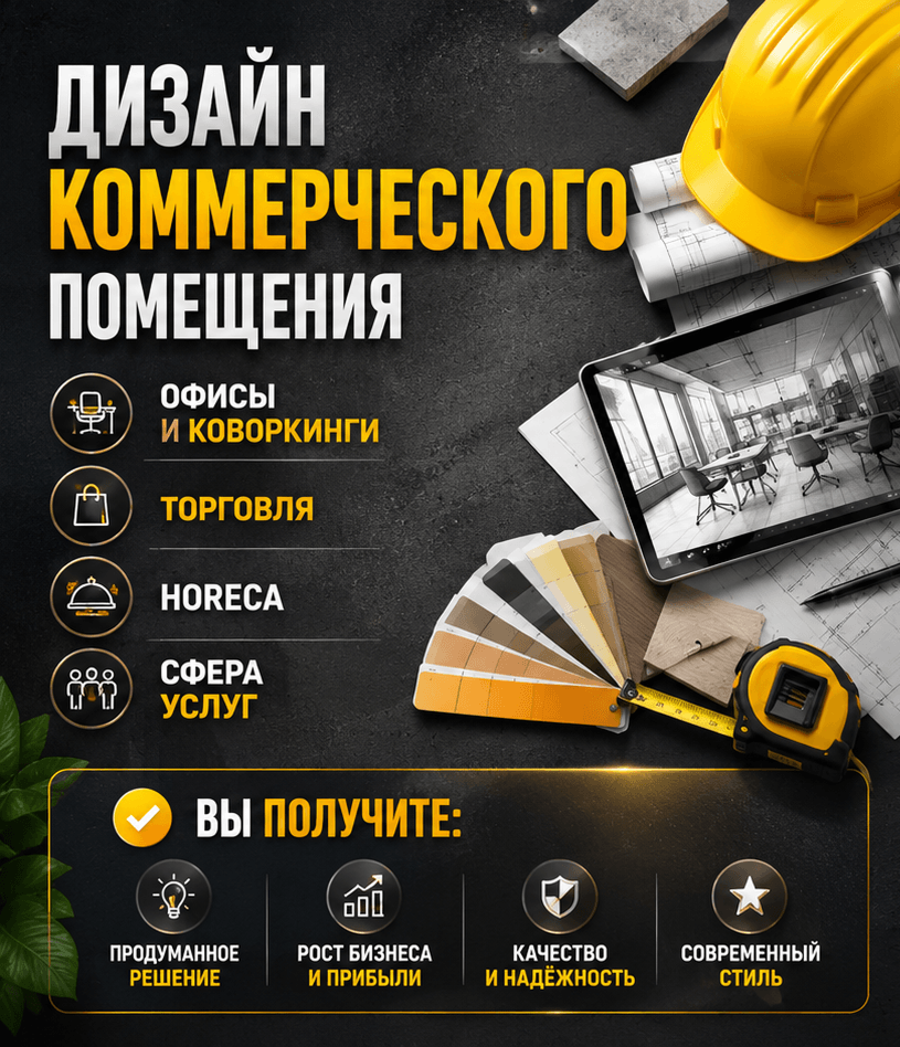 Дизайн коммерческого помещения 
