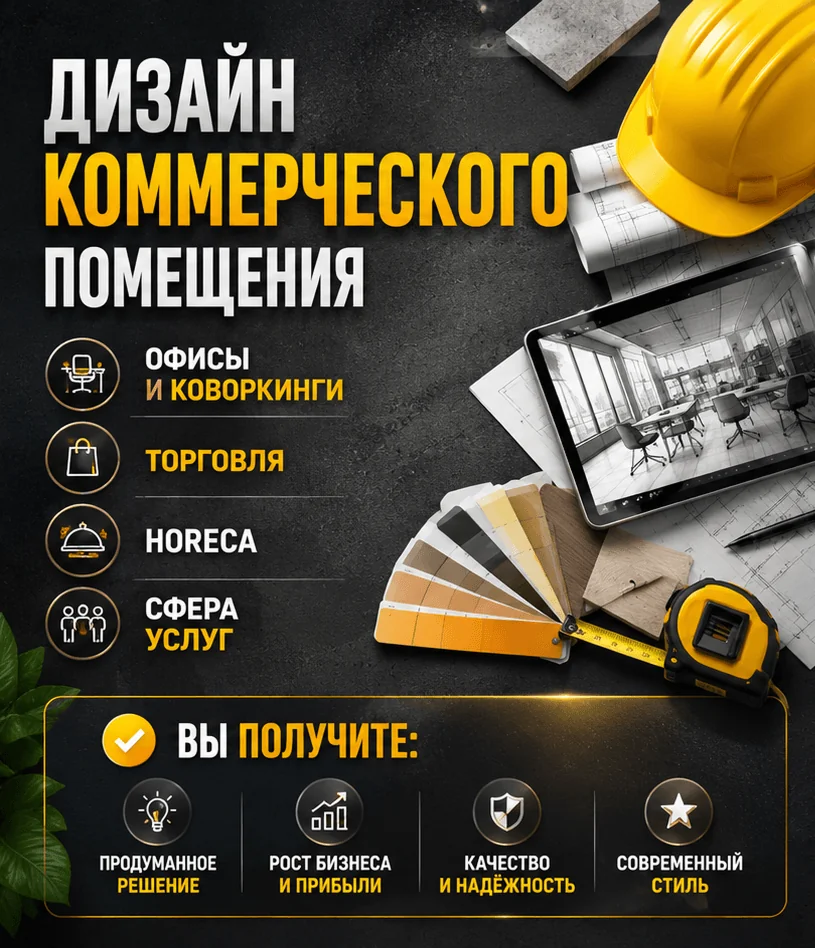 Дизайн коммерческого помещения 