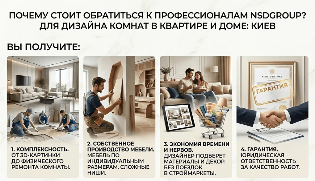 Дизайн комнат в квартире и доме_ Киев 