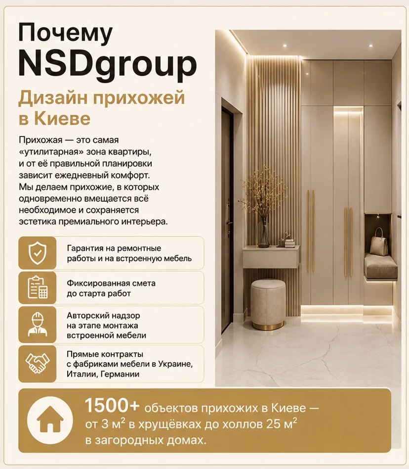 Дизайн прихожей в Киеве