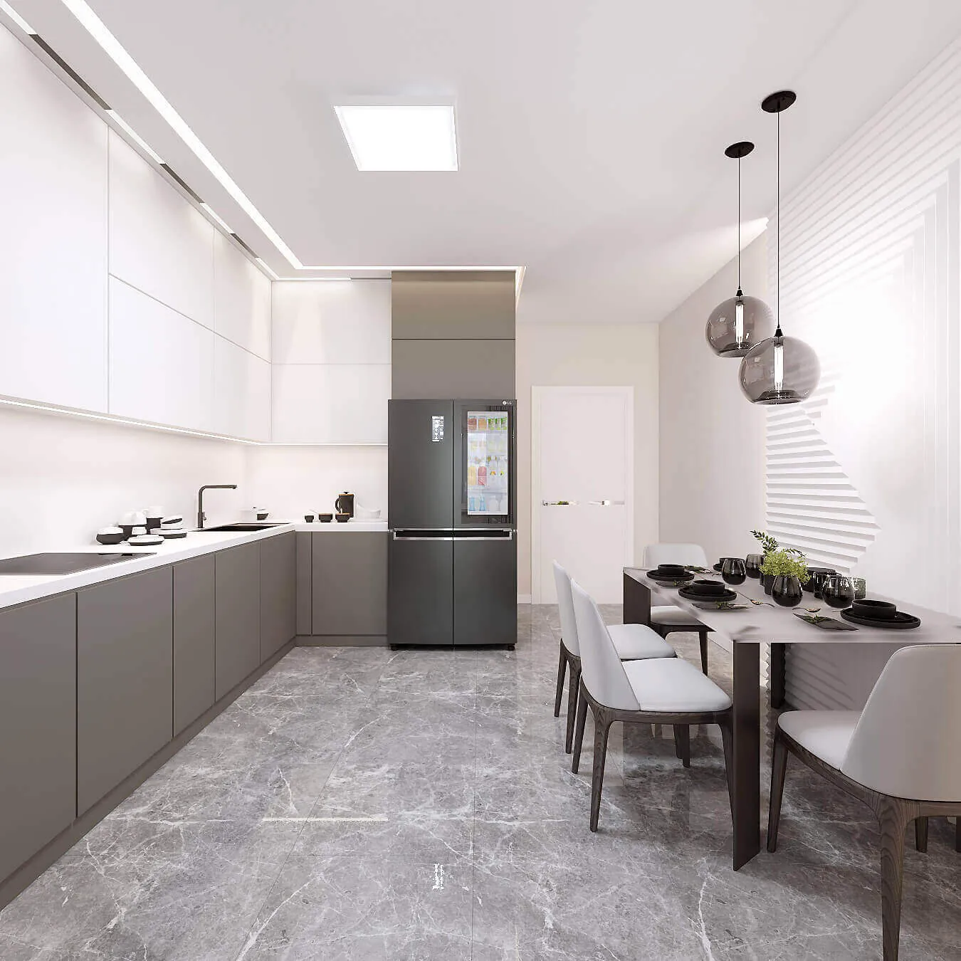 Дизайн великої квартири 90 м² в ЖК Сирецькі сади