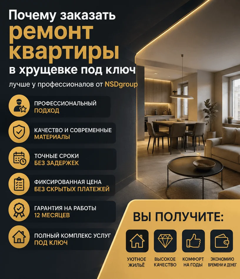 Ремонт квартиры в хрущёвке