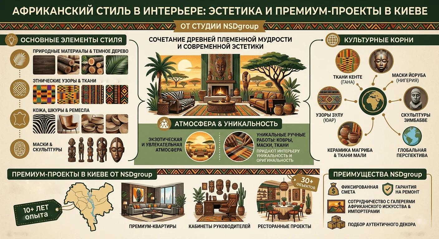 Африканский стиль в интерьере