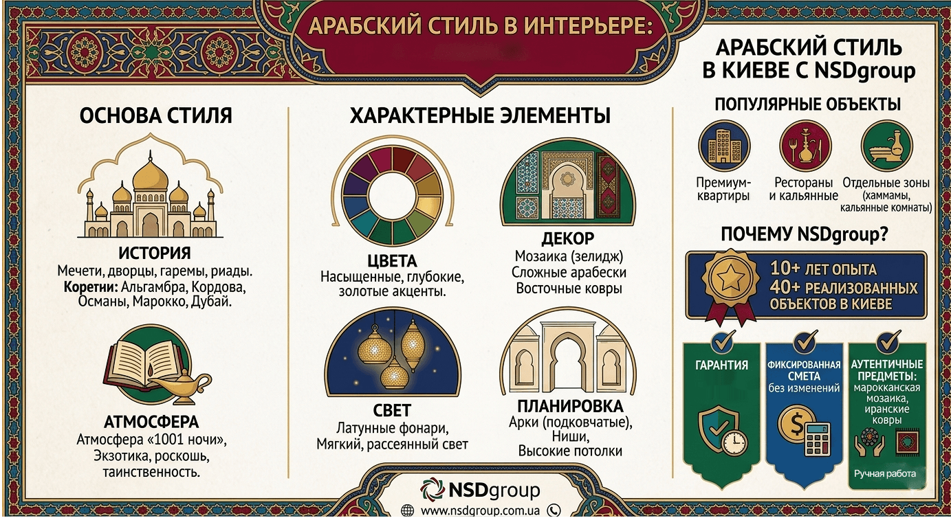 Арабский стиль в интерьере 