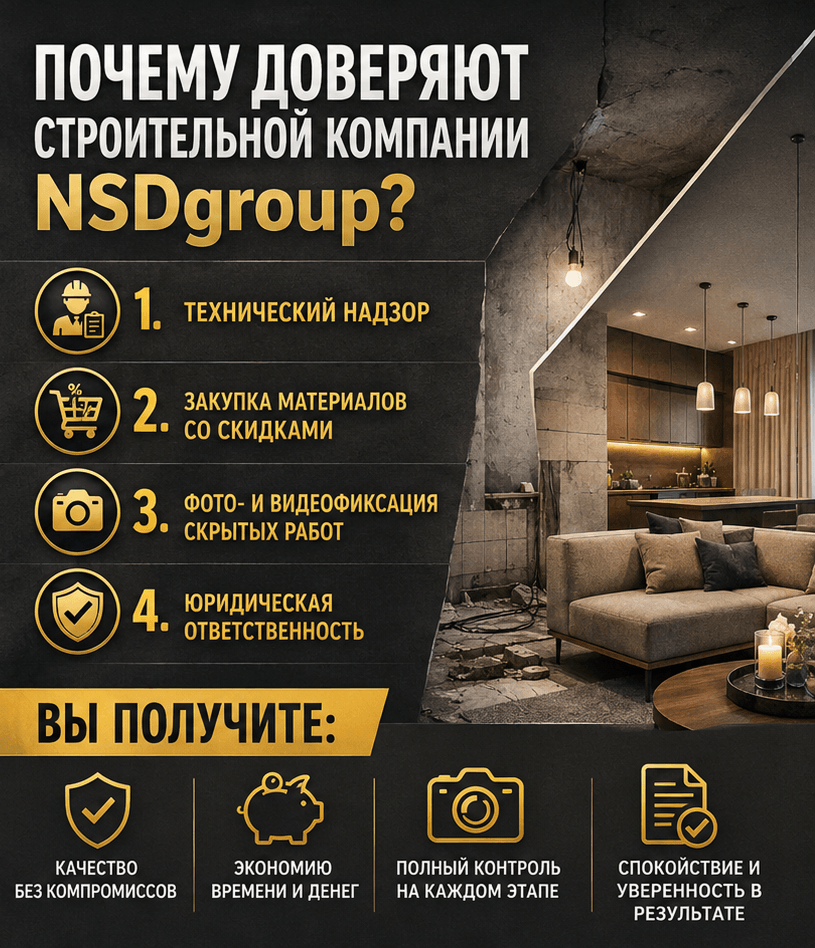Черновая отделка квартир 