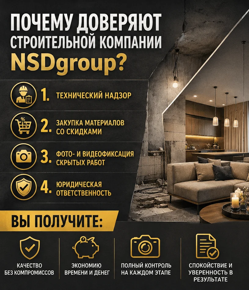 Черновая отделка квартир 