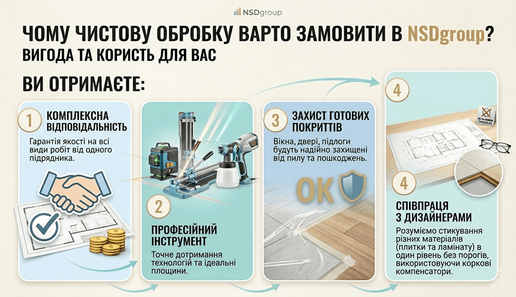 Чистове оздоблення квартир у Києві