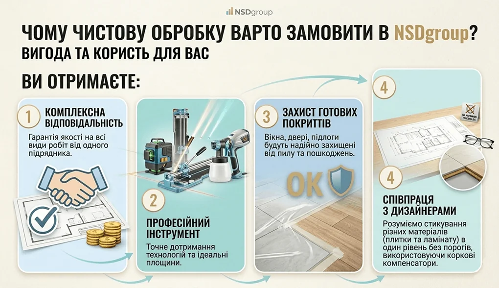 Чистове оздоблення квартир у Києві 