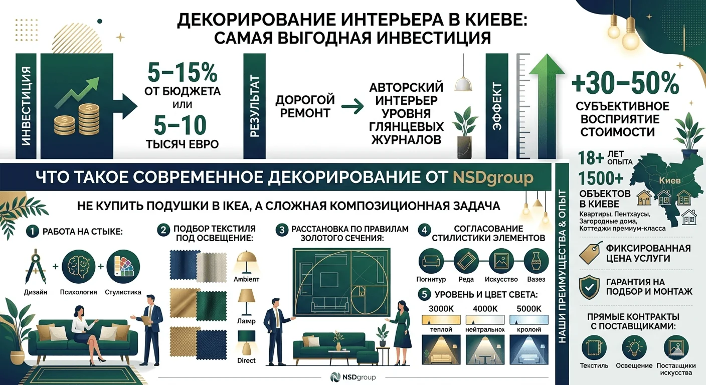 Декорирование интерьера в Киеве