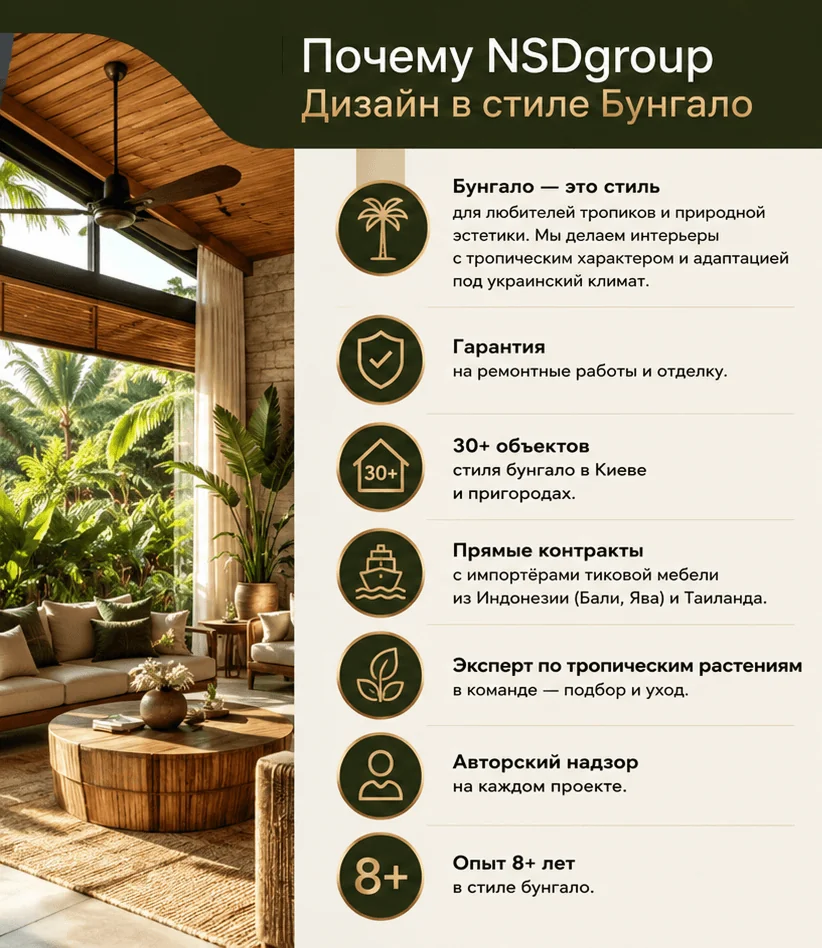 Дизайн в стиле Бунгало