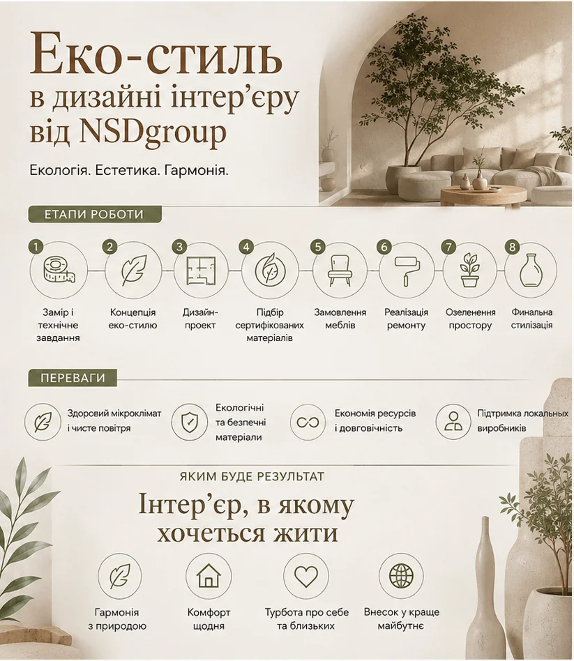 Еко-стиль у дизайні інтер'єру 
