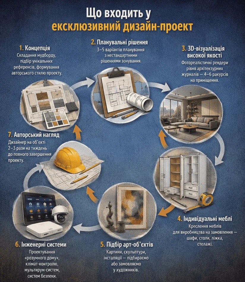 Ексклюзивний дизайн інтер'єру 