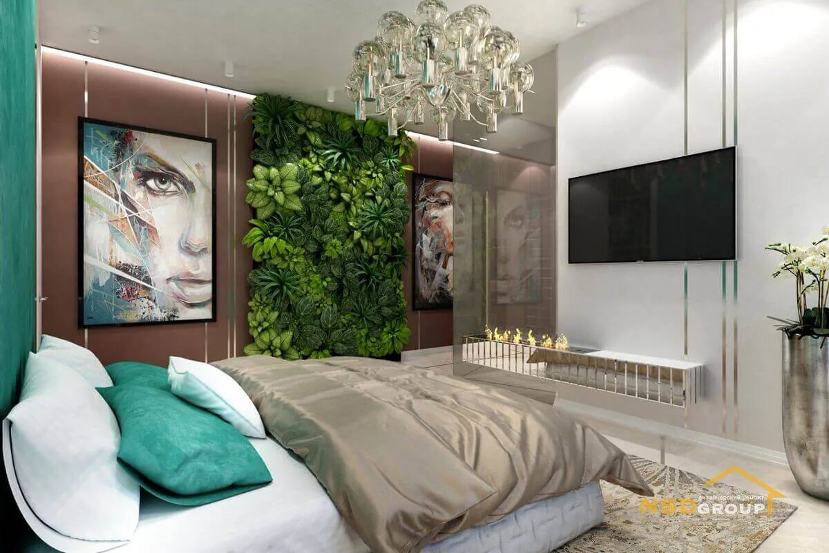 Emerald. Проект на етапі опрацювання. Спальня та ванна в приватному будинку 178 кв.м.