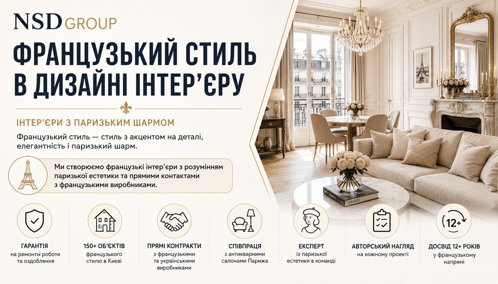 Французький стиль у дизайні інтер'єру