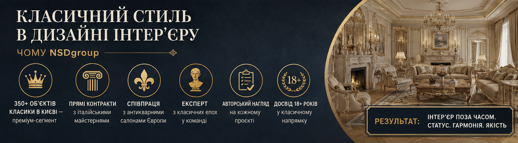 Класичний стиль у дизайні інтер'єру 