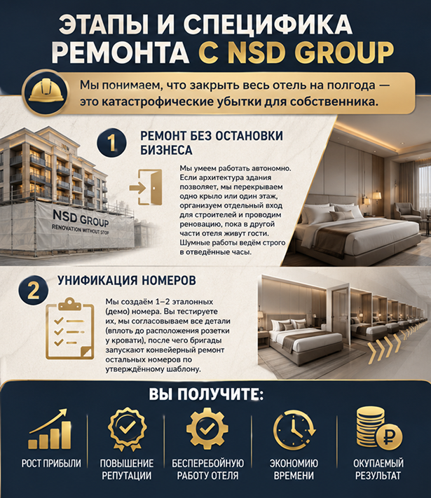 Ремонт гостиниц