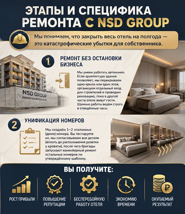 Ремонт гостиниц