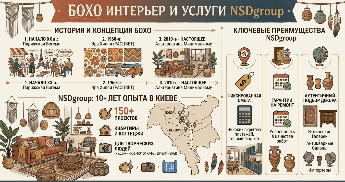 Стиль бохо в дизайне интерьера 