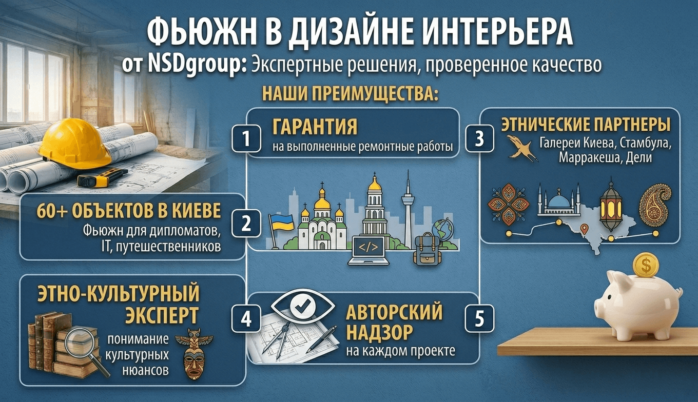 Стиль Фьюжн в дизайне интерьера 