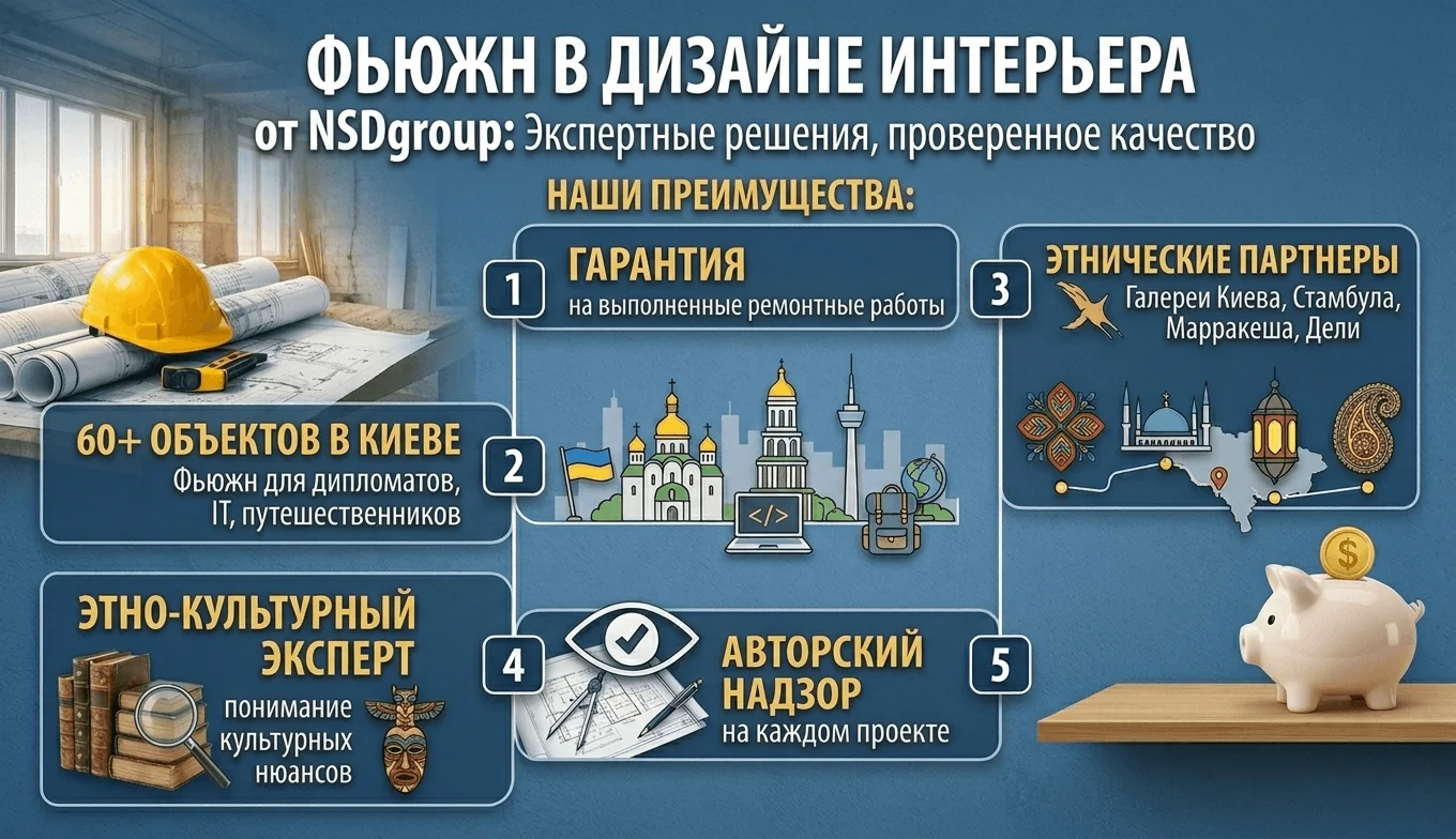 Стиль Фьюжн в дизайне интерьера 