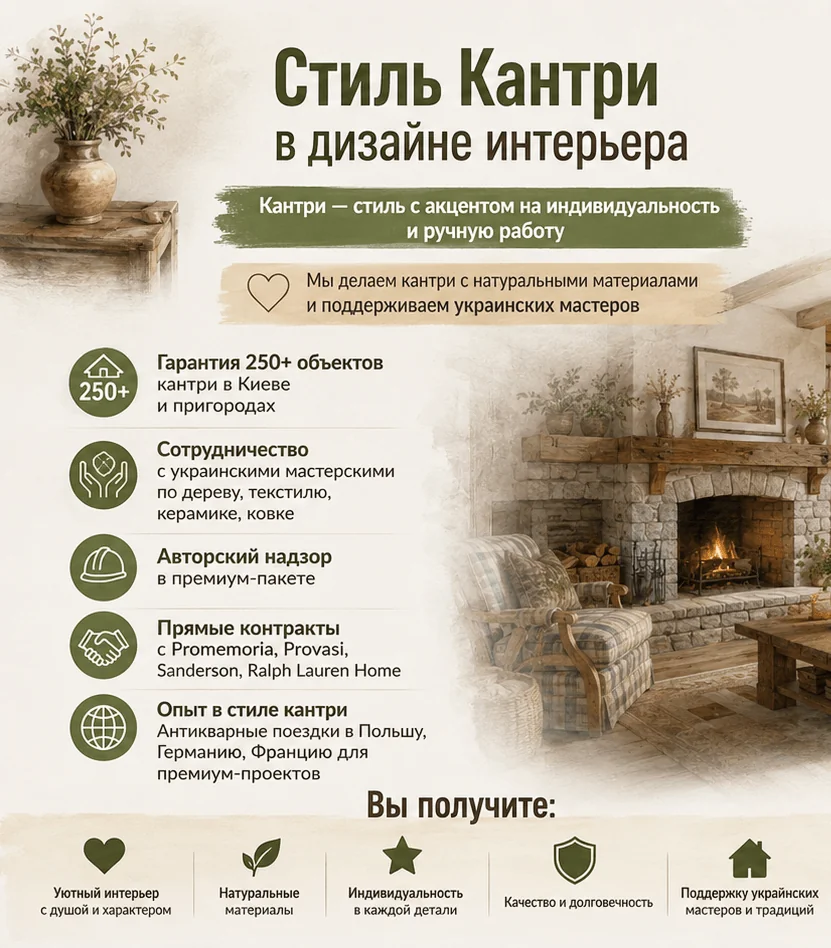 Стиль Кантри в дизайне интерьера 