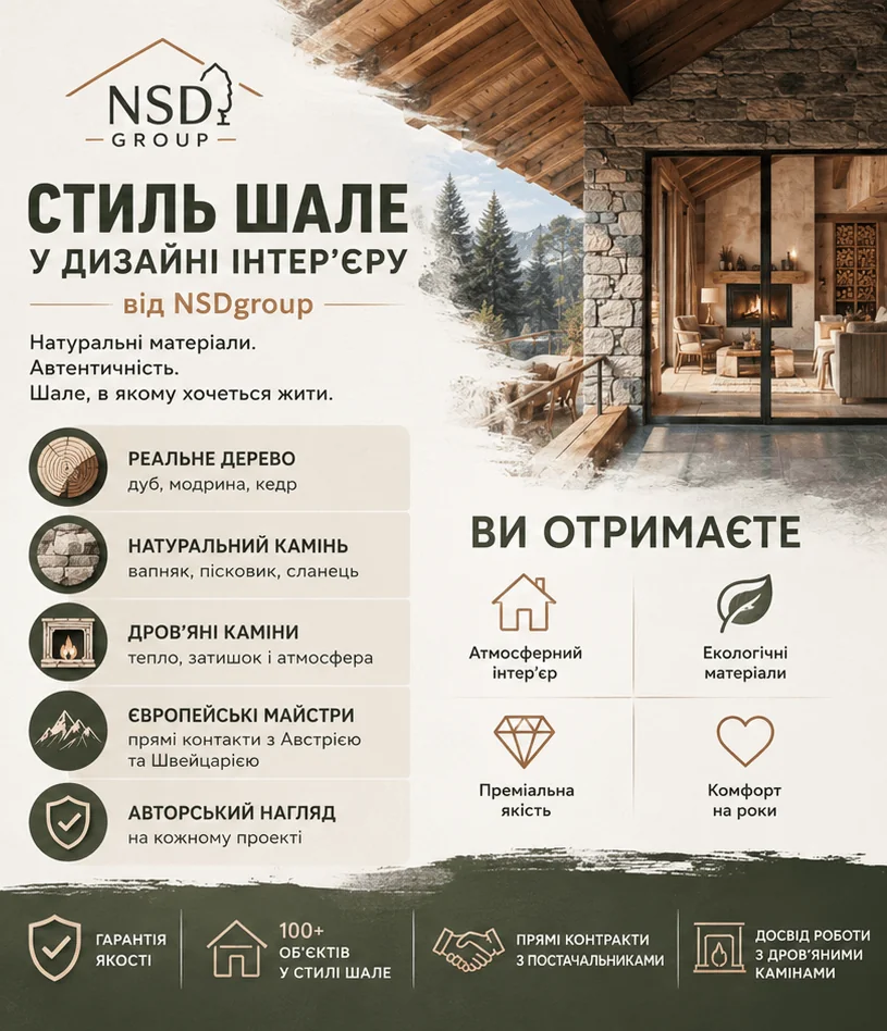 Стиль Шале у дизайні інтер'єру