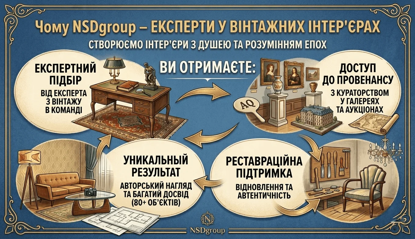Стиль «Вінтаж» в дизайні інтер'єру 
