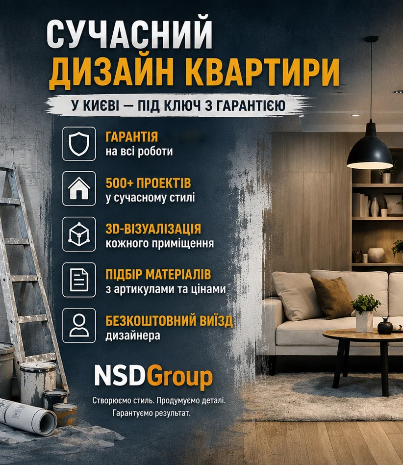 Сучасний дизайн квартири в Києві