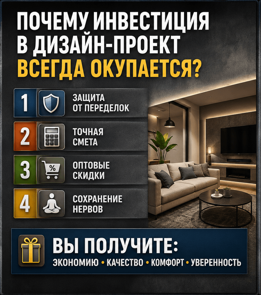 Цены на дизайн-проект квартиры