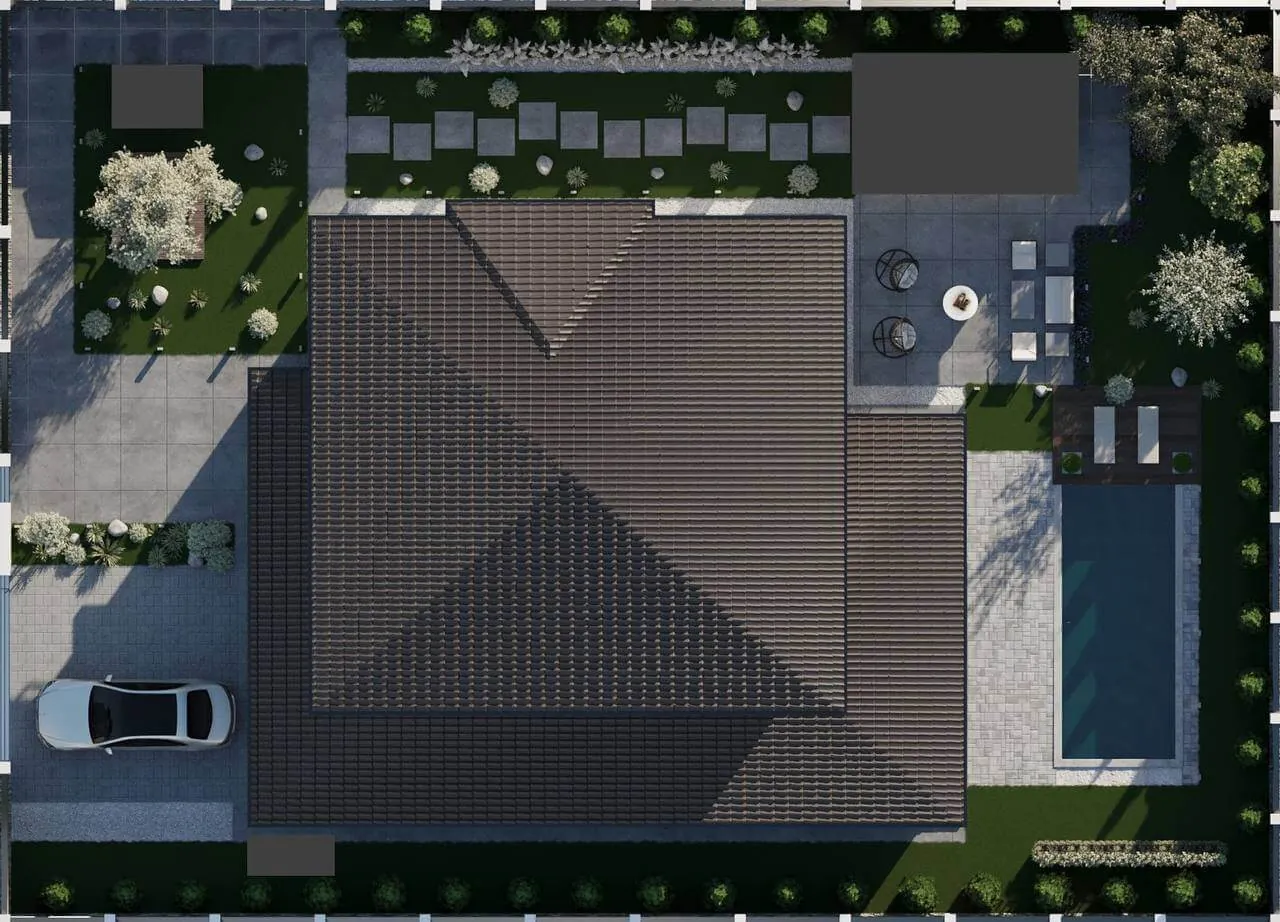 Экстерьер дома с. Хотов 180 м2