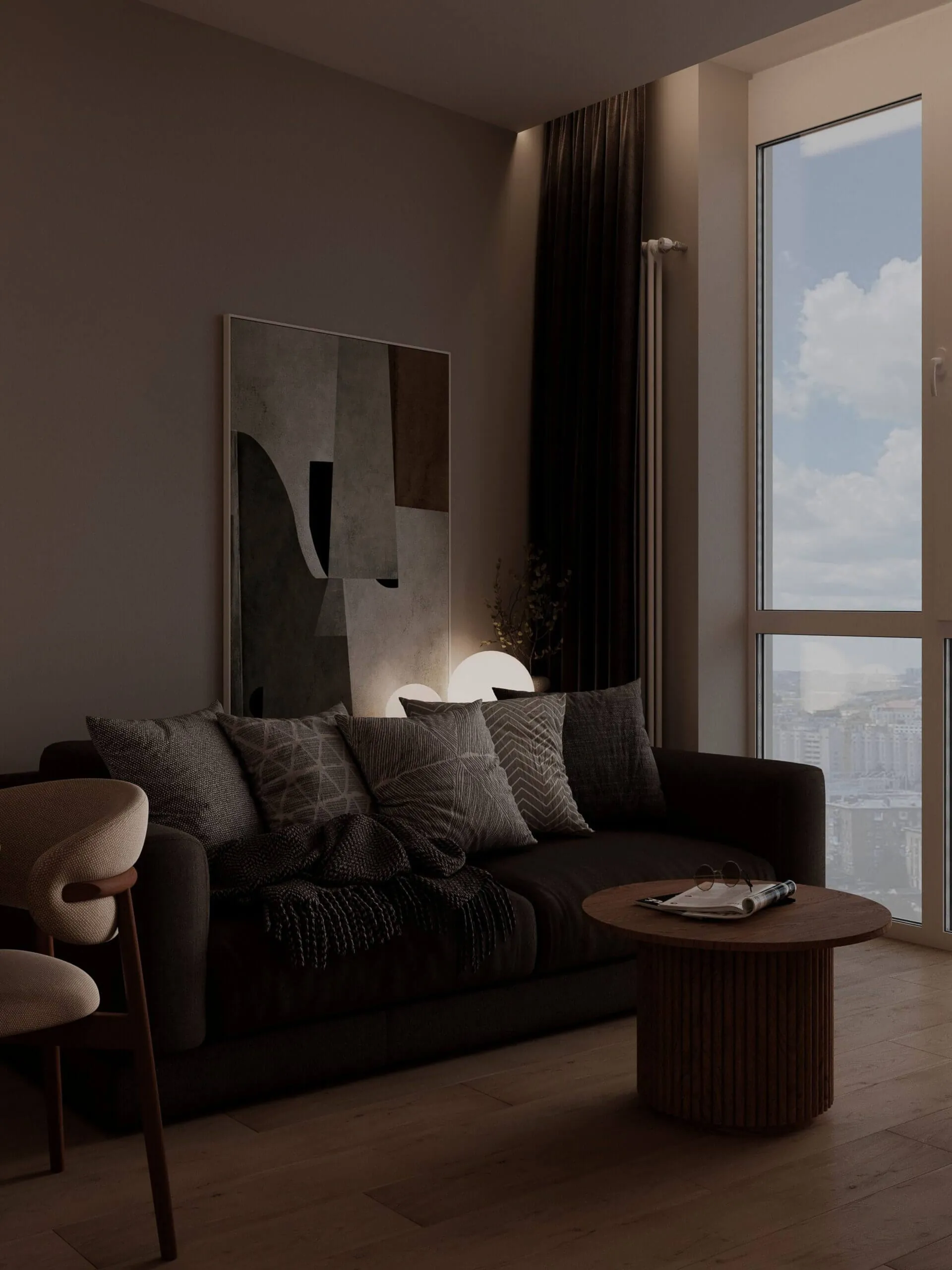 Дизайн проект квартиры в ЖК Greenville Park 49,9 кв.м