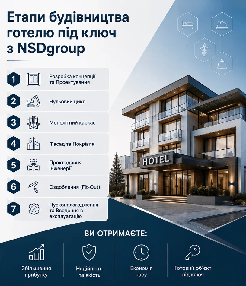 Будівництво готелів у Києві 