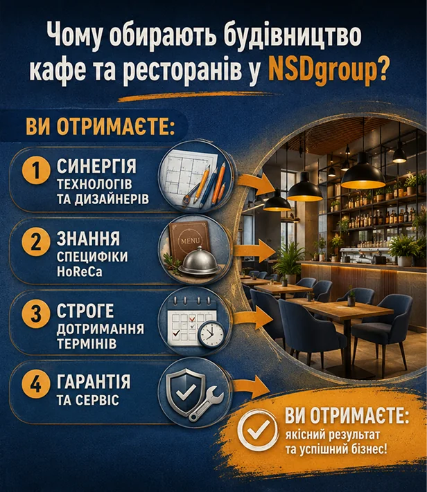 Будівництво кафе та ресторанів