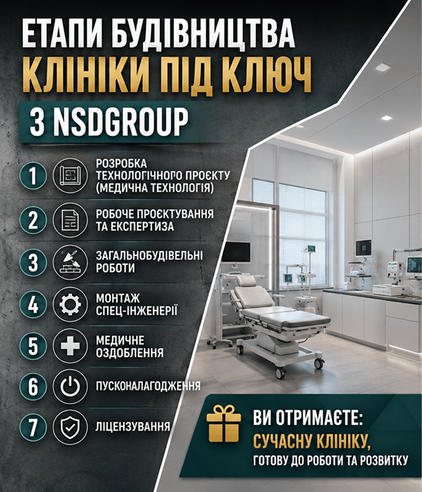 Будівництво медичних клінік у Києві 