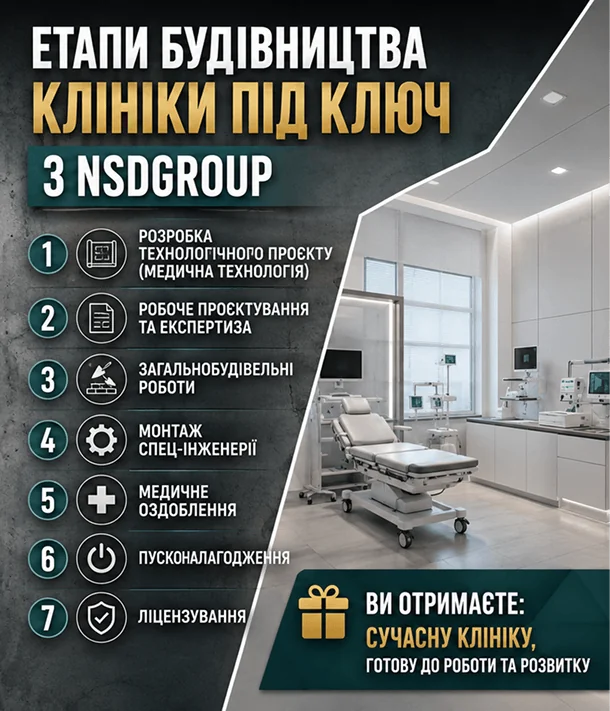 Будівництво медичних клінік у Києві