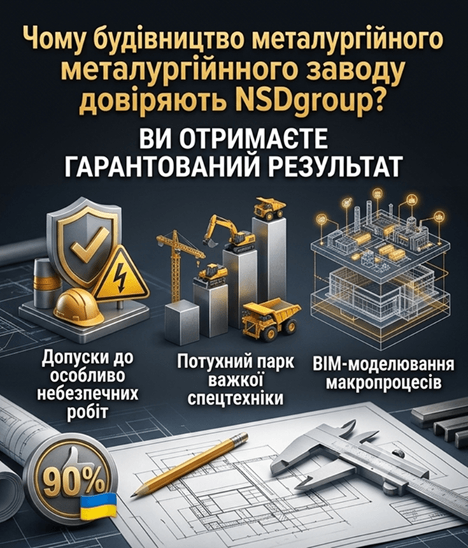 Будівництво металургійного заводу