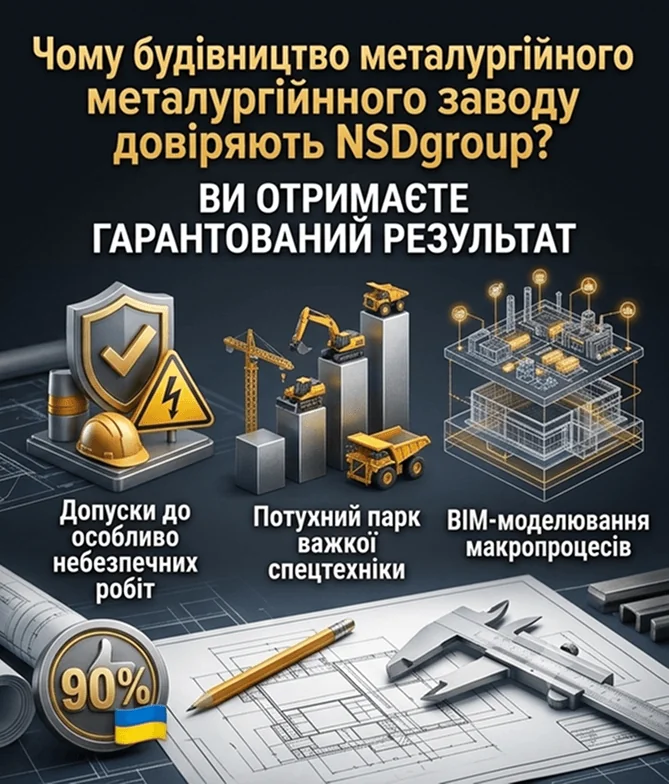 Будівництво металургійного заводу