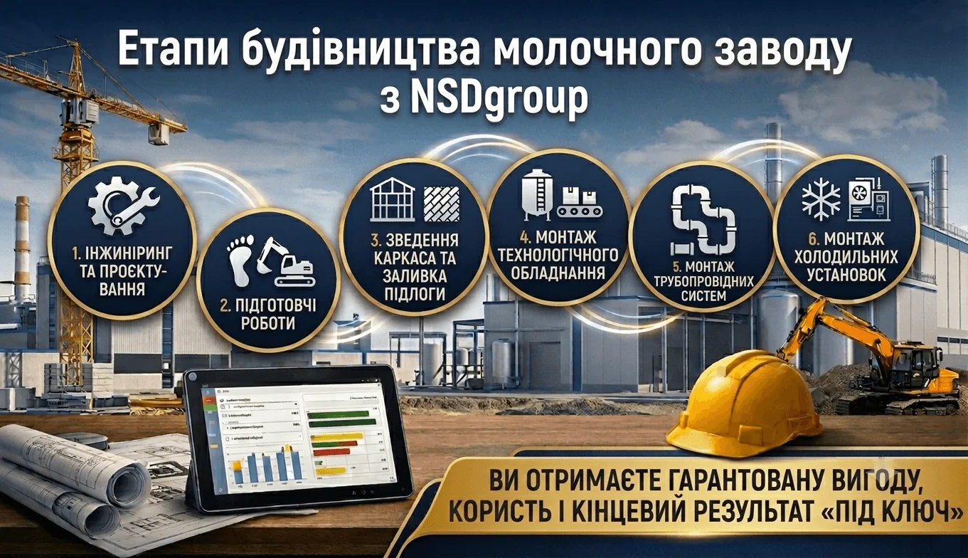 Будівництво молочного заводу