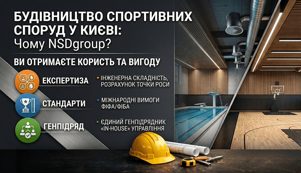 Будівництво спортивних споруд у Києві