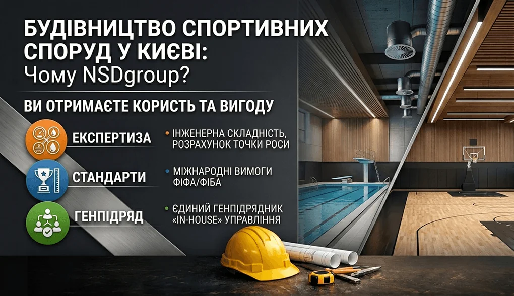 Будівництво спортивних споруд у Києві